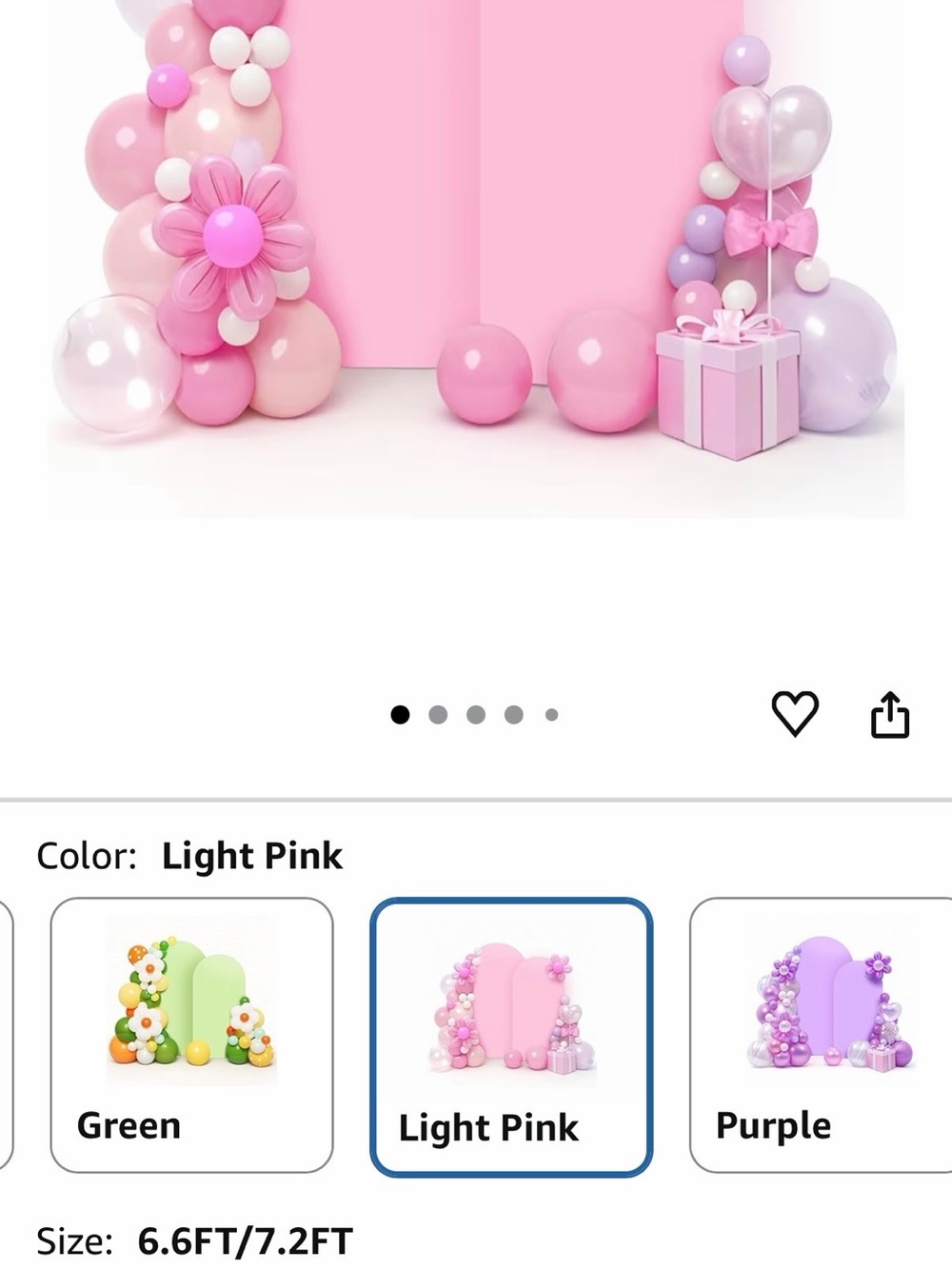 Light Pink Arch Covers
